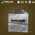 underwear plastic packaging bag with zipper top/half transparent packaging bag